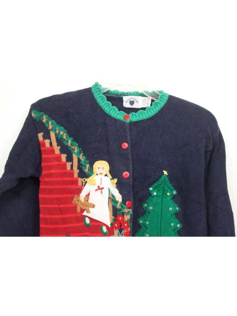 Hartstrings 3pc Christmas girl sz 12 Outfit Sweater Turtleneck Skirt Tree Gifts